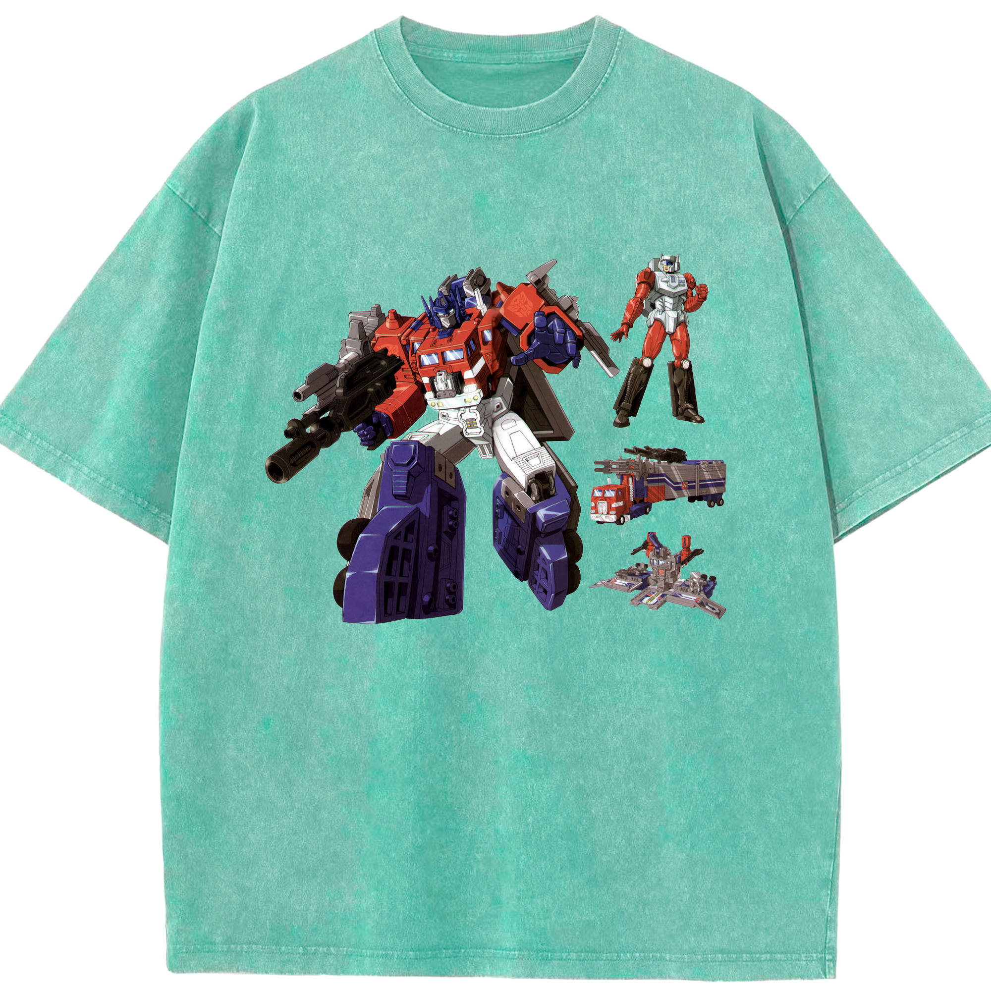 （画像用）  綿100% ヴィンテージ風 半袖Tシャツ（フロントプリント）